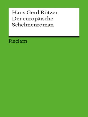 cover image of Der europäische Schelmenroman